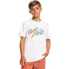 Quiksilver Signaturemove B Erkek Çocuk Beyaz Tişört