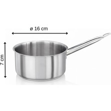 Üret Çelik Üret Endüstriyel Tabansız Kaçerola Tava 16X7 cm