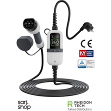 PC200-3.6KW Taşınabilir Elektrikli Araç Şarj Cihazı – 7,5 Metre Kablo / 10A & 16A Uyumlu / IP65