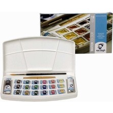 Talens Van Gogh 18'li Plastik Kutu Tablet Sulu Boya Seti Renkli ve Kullanışlı