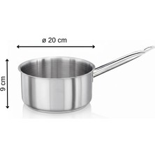 Üret Çelik Üret Endüstriyel Tabansız Kaçerola Tava 20X9 cm