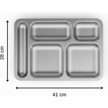 Üret Çelik Üret Self Servis Tabldot Tepsi 28 x 41 cm