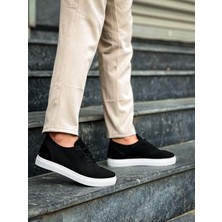 Zapatos KB101 Erkek Günlük Bağcıklı Triko Spor Sneaker Ayakkabı Tbt - Siyah