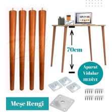 Cangul Ahşap 50 cm Meşe Konik Ayak 4 Adet