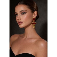 Solare Accessories Bordo Taş Detaylı Altın Kaplama Vintage Sallantılı Küpe (Hipoalerjik) Henüz Yorum Yazılmamış.