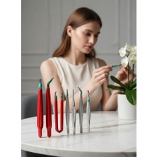 Esranın Dünyası Premium 7 Parça Çelik Profesyonel Çiçek Bakım ve Teraryum Cımbız Seti - Lüks Bakım Kiti Rse