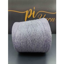 Pi Yarn Torcıtura Ithal Simli Lila Ip 200GR %80VISKON %20SIM