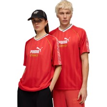Puma King Relaxed Jersey Unisex Kırmızı Günlük Stil Forma 63256311