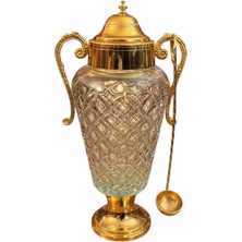 TT Fransız Atelier Du Grillon Pirinç ve Kristal Şerbetlik ve Kepçesi