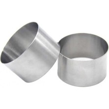 Dinç Kitchen Tek Pasta Kek Kalıbı Pargon Kaynaklı Yuvarlak-H8 Çap6 Cmp