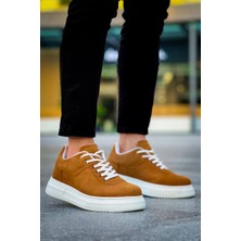 Zapatos KB-X20 Erkek Günlük Bağcıklı Süet Spor Sneaker Ayakkabı Sbt - Taba