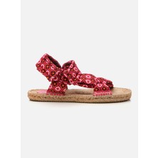 Su14 Flower Kadın Espadril Sandalet