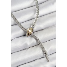 Taş Ve Oyun Atölyesi Taşveoyunatölyesi Pirinç Asansörlü Yılan Model Gümüş Renk Kadın Kolye TG27BKO10432