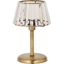 Ronisu Aydınlatma Gaye Taşlı Tekli Eskitme Masa Lambası