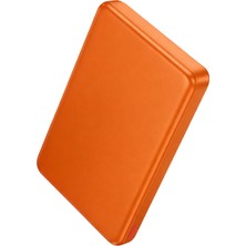 Hoco. Q26A Joy 10.000 Mah 20W Type-C ve 15W Kablosuz Magsafe Şarj Özellikli Pd Powerbank - Turuncu