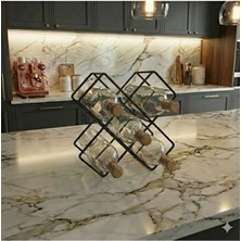 Rack And Cork - Masaüstü Şarap Rafı | 5 Şişe Kapasiteli | Modern Şarap Depolama