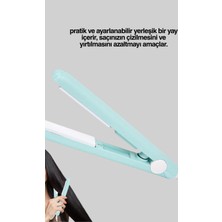 Astraltech Yüzer Plakalı Kompakt Bukle Maşası – Elastik Tutuculu, Saç Dostu Profesyonel Tasarım