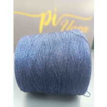 Pi Yarn Torcıtura Ithal Simli Lacivert Ip 200GR %80VISKON %20SIM