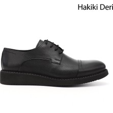 Gönderi(r) Erkek Siyah Bağcıklı Hakiki Deri Klasik Ayakkabı