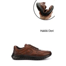 Gönderi(r) Erkek Taba  Bağcıklı Hakiki Deri Comfort Sneaker