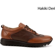 Gönderi(r) Erkek Taba Hakiki Deri Bağcıklı Sneaker