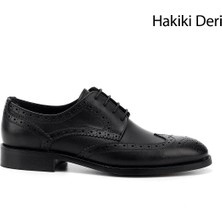 Gönderi(r) Erkek Siyah  Bağcıklı Hakiki Deri Klasik Ayakkabı