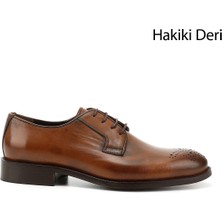 Gönderi(r) Erkek Taba Antik  Bağcıklı Hakiki Deri Klasik Ayakkabı