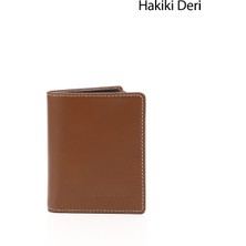 Gönderi(r) Erkek Tabaya Kahve Hakiki Deri Dikey Cüzdan