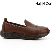 Gönderi(r) Kadın Taba Antik Dolgu Taban Hakiki Deri Comfort Ayakkabı