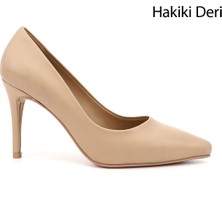 Gönderi(r) Kadın Nude  Platinum Sivri Burun İnce Topuklu Hakiki Deri Stiletto