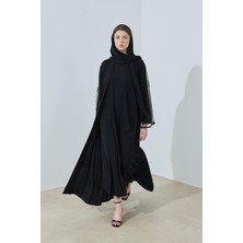 Merve Gültekin Tül Detaylı Abaya
