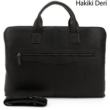 Gönderi(r) Kadın Siyah  Hakiki Deri Notebook Ve Evrak Çantası