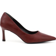 Gönderi(r) Kadın Bordo Sivri Burun İnce Topuklu Stiletto