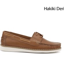 Gönderi(r) Kadın Taba Antik Bağcıklı Hakiki Deri Comfort Ayakkabı