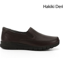 Gönderi(r) Kadın Kahverengi Dolgu Taban Hakiki Deri Comfort Ayakkabı