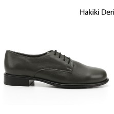 Gönderi(r) Kadın Haki Antik Bağcıklı Hakiki Deri Oxford Ayakkabı