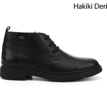 Gönderi(r) Erkek Siyah Bağcıklı Hakiki Deri Klasik Bot