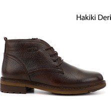 Gönderi(r) Erkek Kahve Antik Bağcıklı Kauçuk Taban Hakiki Deri klasik Bot