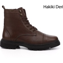 Gönderi(r) Erkek Kahve Floter Fermuarlı Hakiki Deri Postal Bot