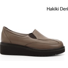 Gönderi(r) Kadın Vizon Antik  Dolgu Taban Hakiki Deri Ayakkabı