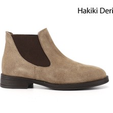 Gönderi(r) Kadın Vizon Süet  Topuklu Hakiki Deri Chelsea Bot