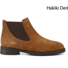 Gönderi(r) Kadın Taba  Topuklu Hakiki Deri Chelsea Bot