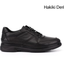 Gönderi(r) Erkek Siyah  Bağcıklı Hakiki Deri Comfort Ayakkabı