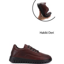 Gönderi(r) Kadın Bordo  Bağcıklı Hakiki Deri Comfort Ayakkabı