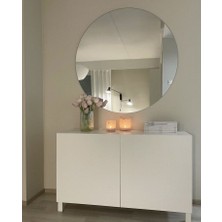 Ersan Dizayn Yuvarlak Çerçevesiz Ayna 80 cm