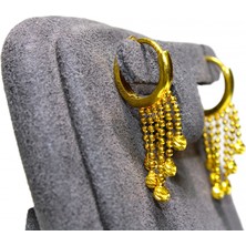 Kızılay Kuyumcusu 14 Ayar Dorikalı Halka Küpe 2.54GR UME0139