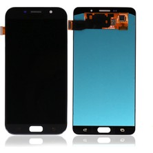 Cepaks Samsung Galaxy A7 Black (A720) Çıtalı Full LCD Panel Dokunmatik Ekran