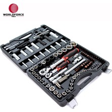 Worldforce World Force - Lokma Takımı 114 Parça S-Ultra 1/4''-1/2'' Uzatmalı Cırcır