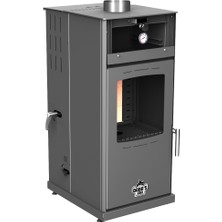 Baba's Stove SILVER 8 KW KUZİNE/ MANUEL PELET VE ODUN SOBASI