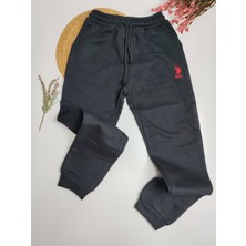 Moda Rüyası Baskılı Erkek Çocuk Uspa  Eşofman Altı Siyah